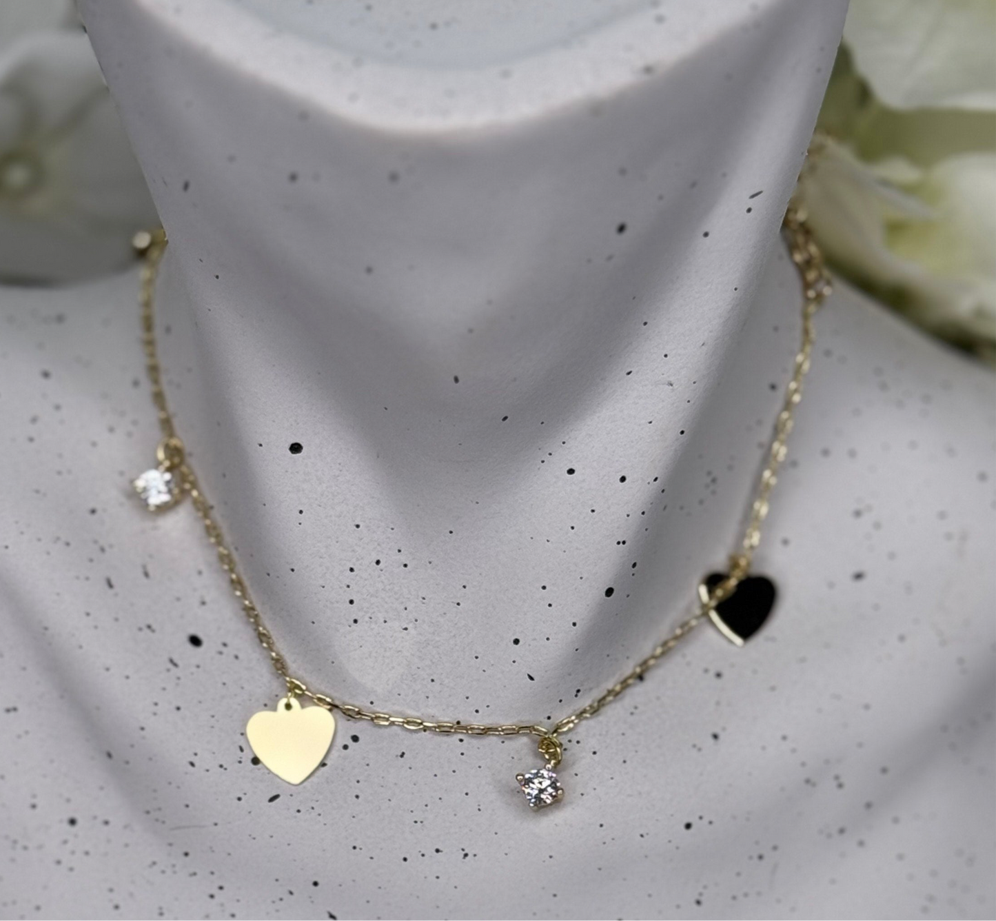 Flat Heart Necklace