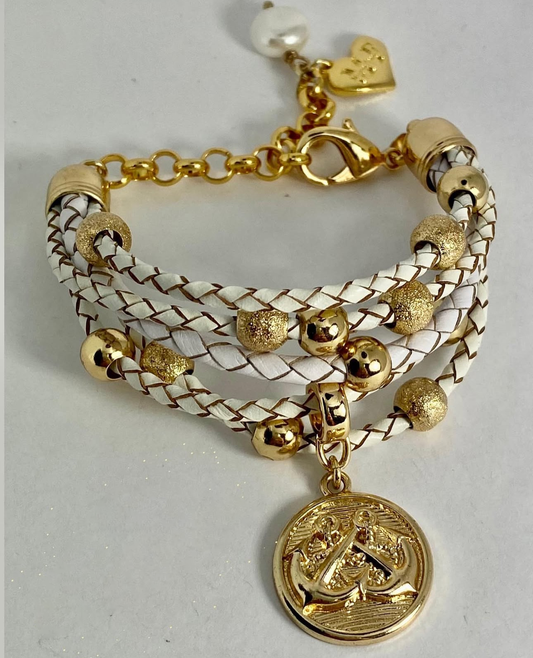 Anchor Medallion Bracelet